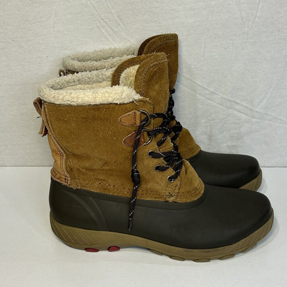 Cougar Originals Maple Sugar Winter Boots Sz 7 Oak Suede Shearling Snow Duck